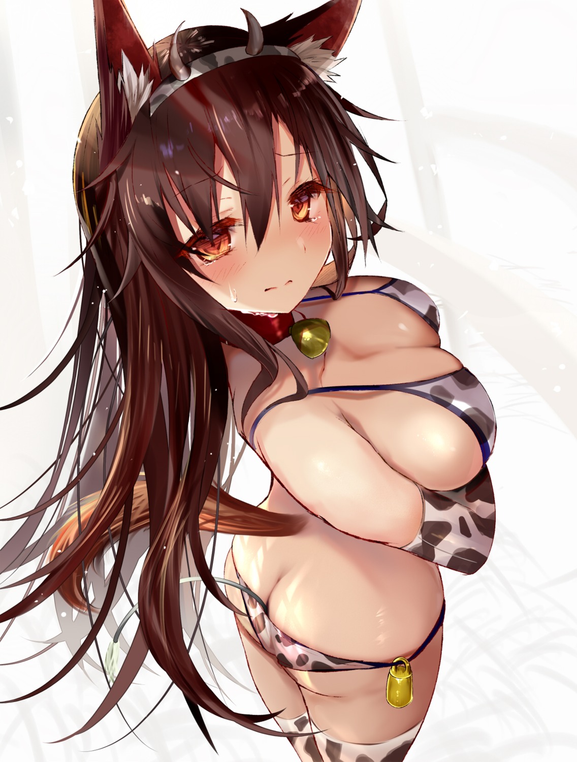 animal_ears ass bikini efe horns imaizumi_kagerou swimsuits tail thighhighs touhou