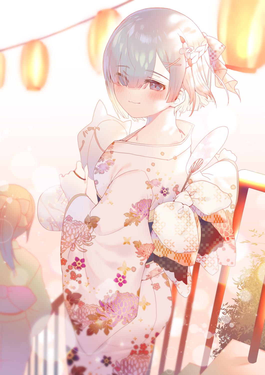 re_zero_kara_hajimeru_isekai_seikatsu rem_(re_zero) torano yukata