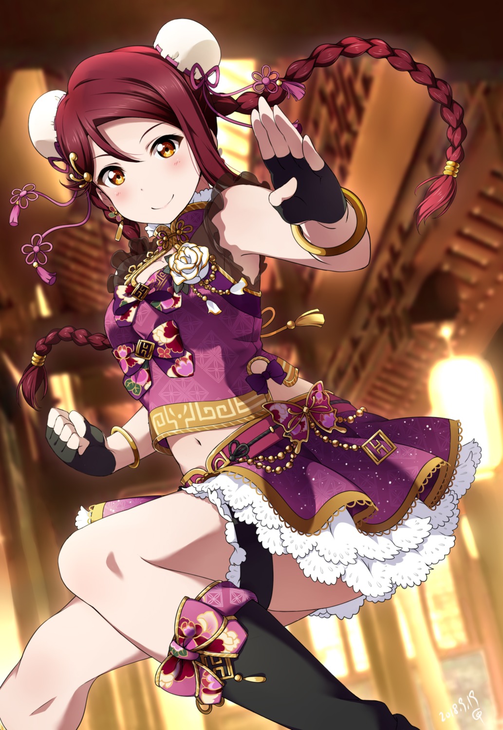 asian_clothes garter love_live!_sunshine!! sakurauchi_riko shiimai