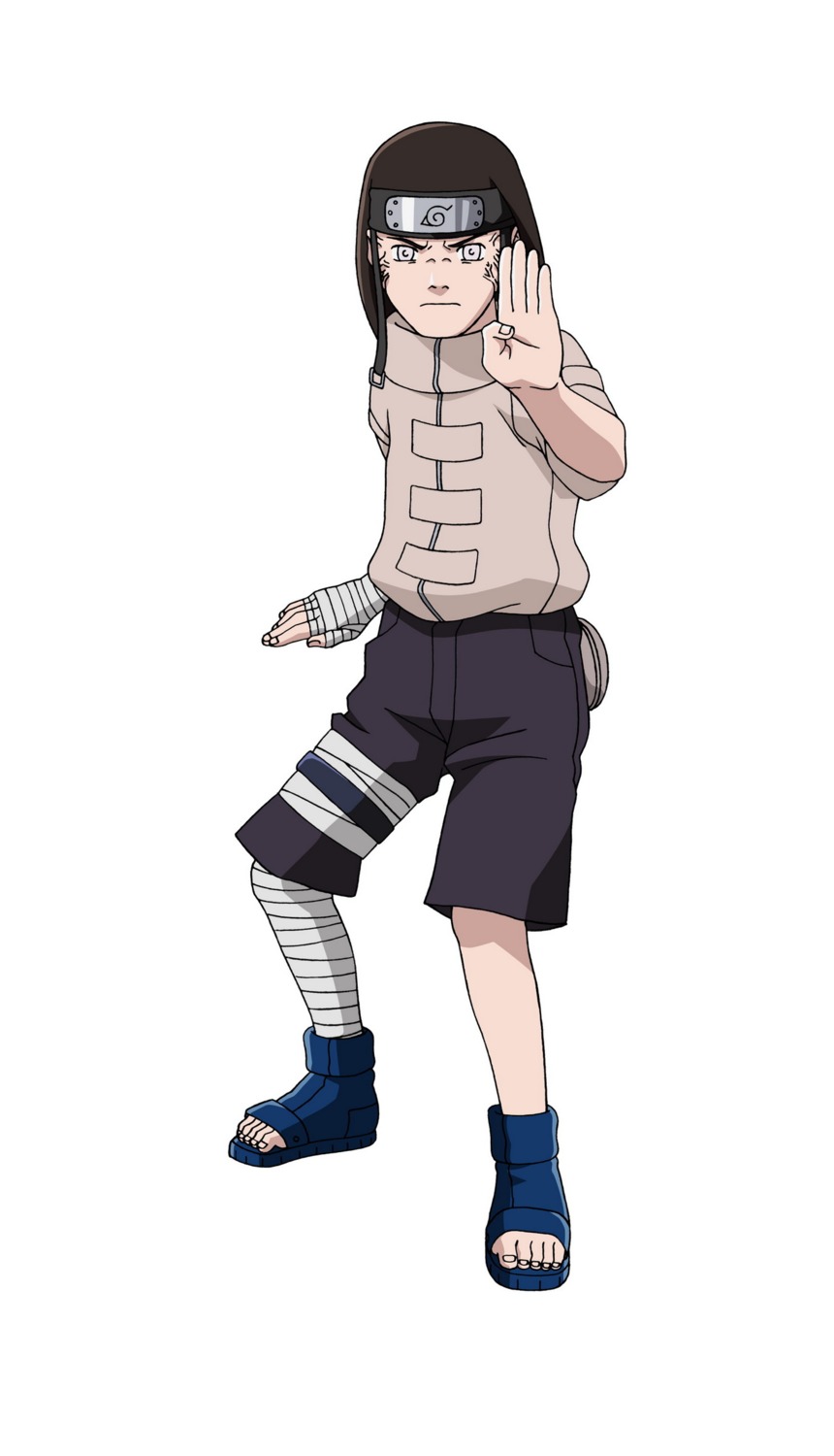 hyuuga_neji male naruto vector_trace