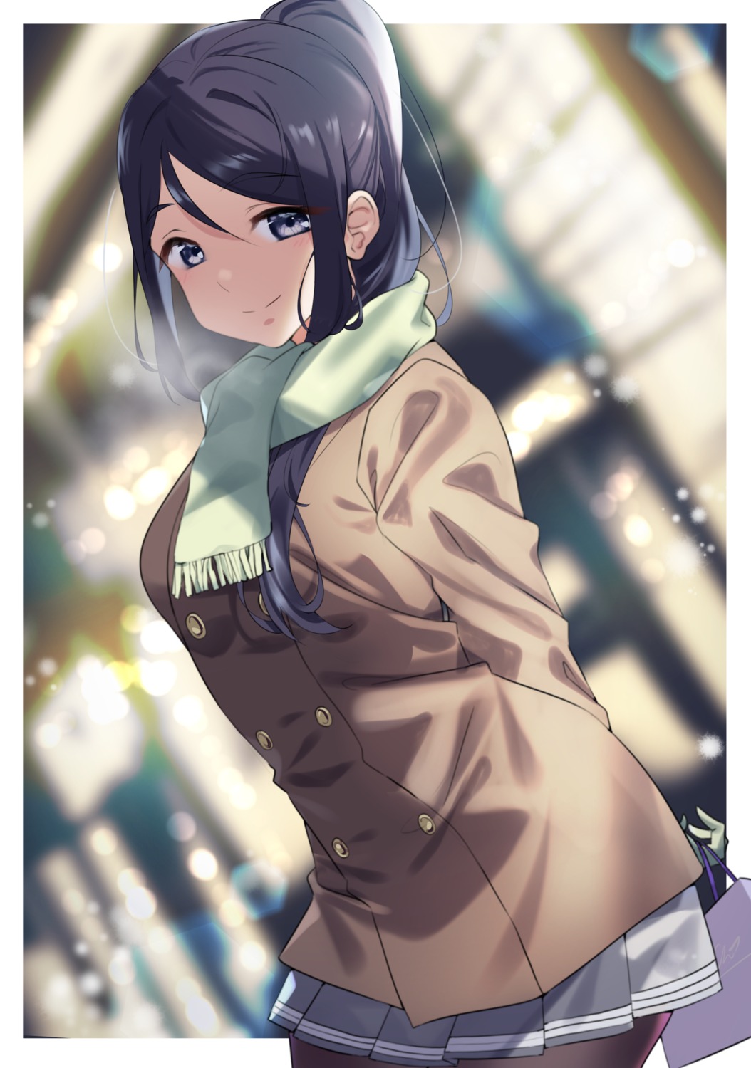 love_live!_sunshine!! matsuura_kanan pantyhose seifuku yamaori_(yamaorimon)