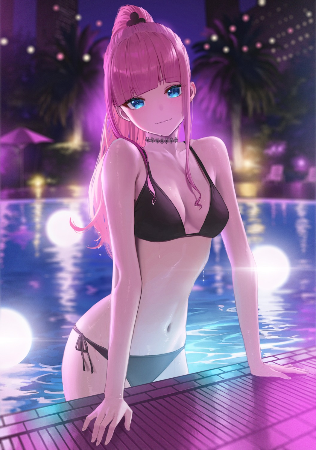 bikini hara_kenshi swimsuits wet