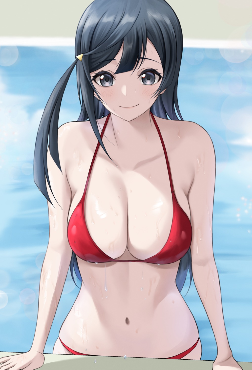 bikini love_live!_nijigasaki_high_school_idol_club swimsuits ta_02ss wet yuuki_setsuna