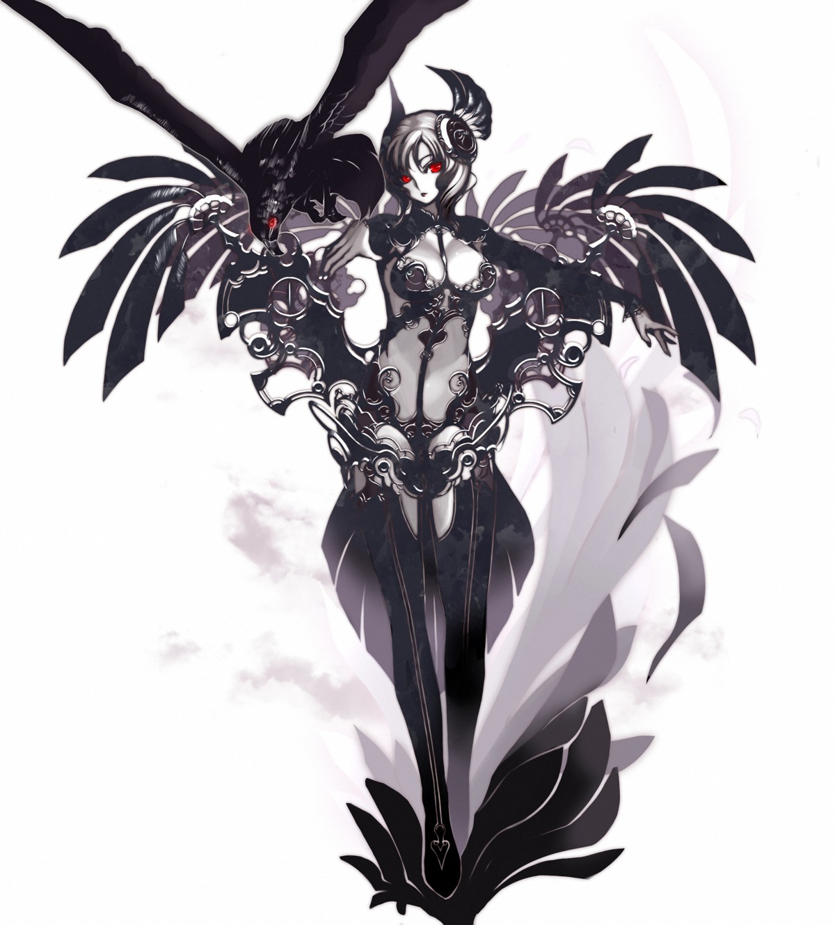 armor cleavage tsunekun wings