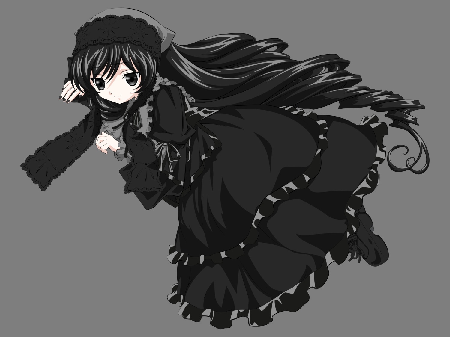 lolita_fashion rozen_maiden suiseiseki transparent_png vector_trace