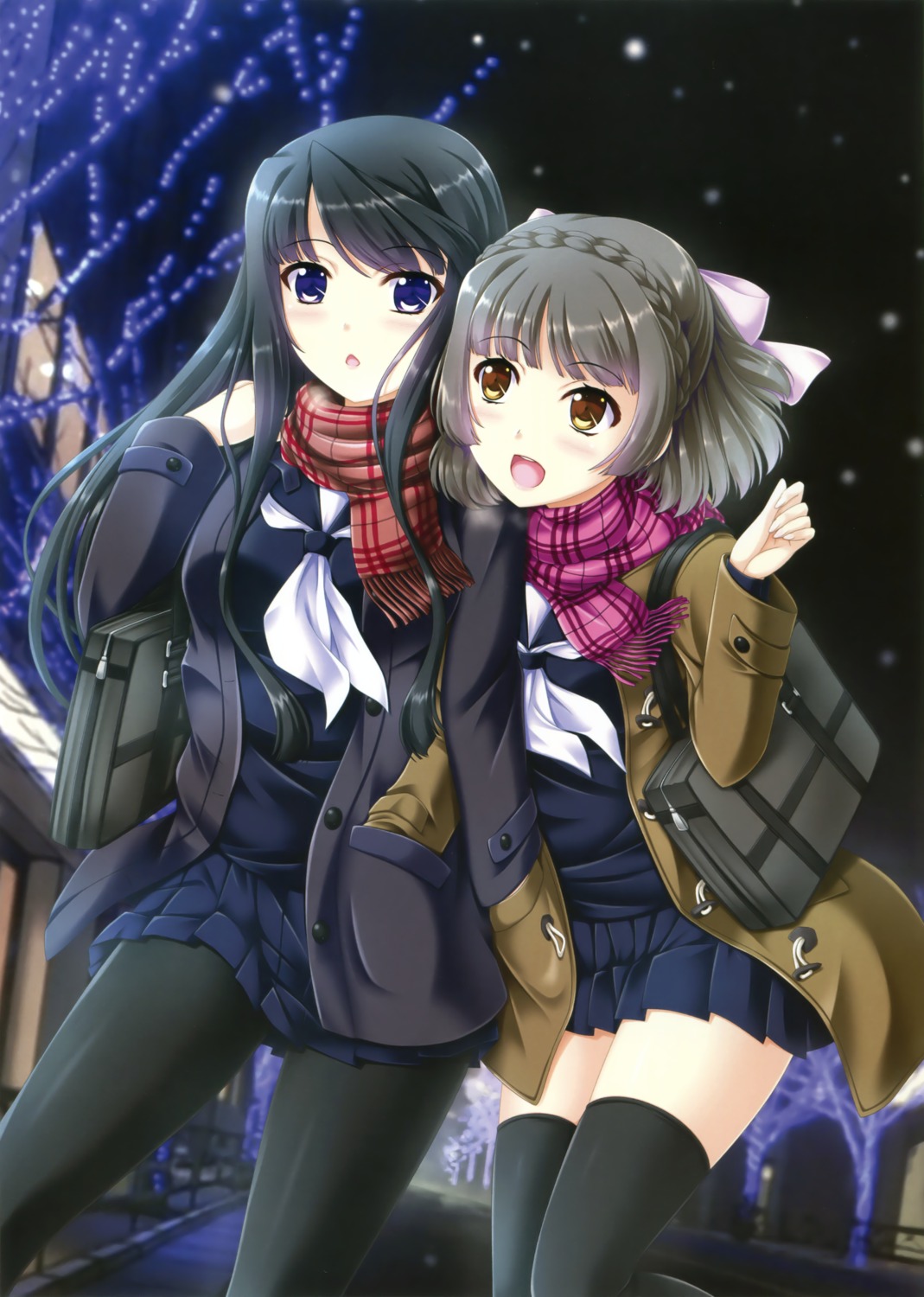 pantyhose seifuku tagme thighhighs yuri