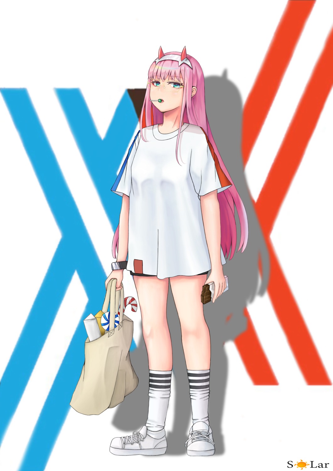 darling_in_the_franxx horns solar_(happymonk) zero_two_(darling_in_the_franxx)