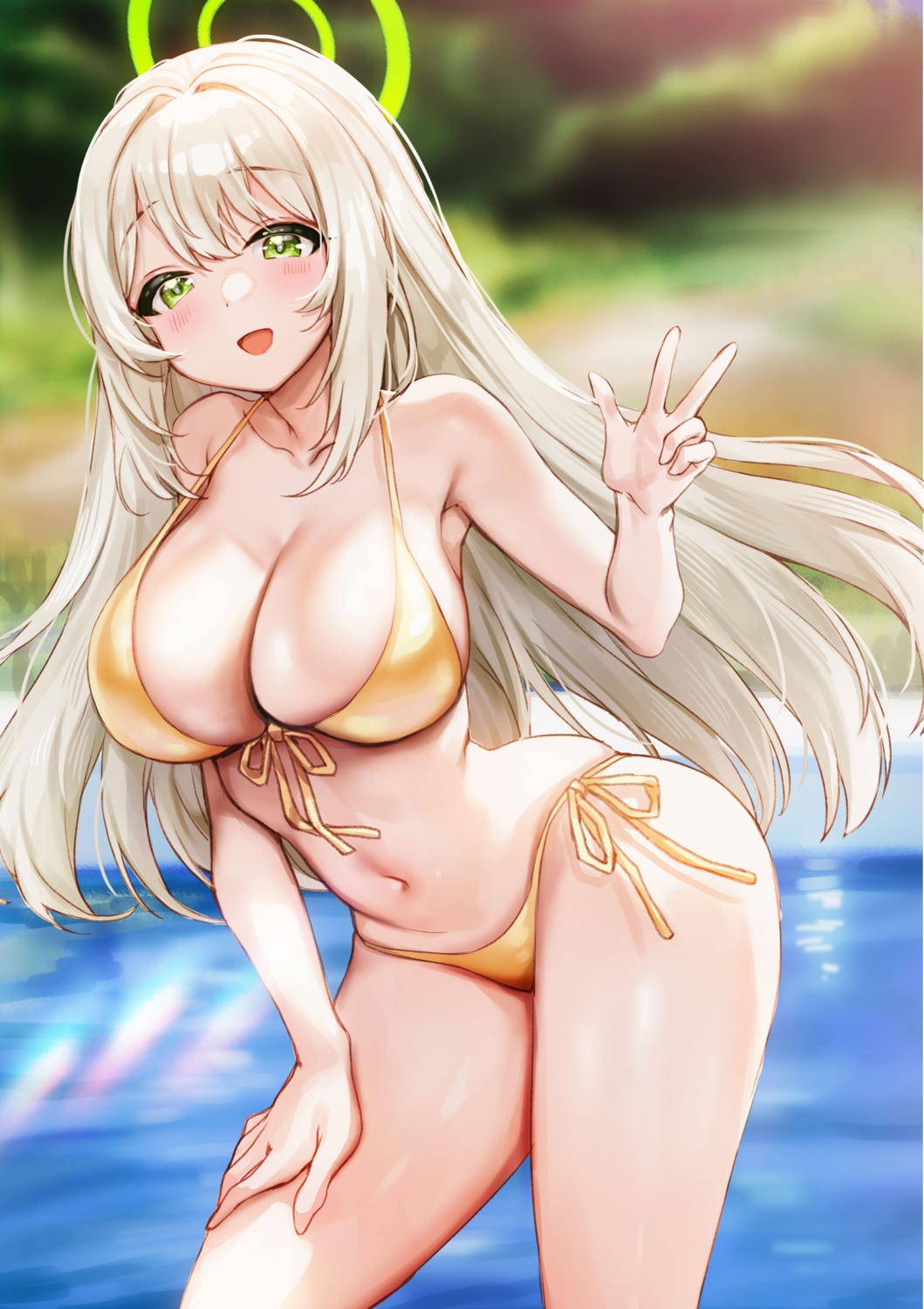 bikini blue_archive halo izayoi_nonomi picter swimsuits