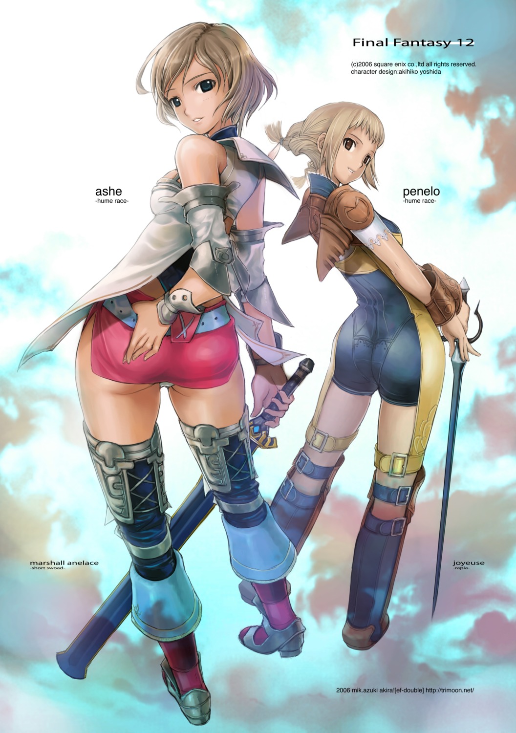 ashelia_b'nargin_dalmasca final_fantasy final_fantasy_xii mikazuki_akira penelo tri-moon!