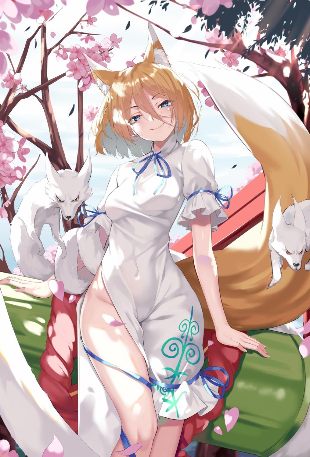 animal_ears asian_clothes kitsune tagme tail touhou