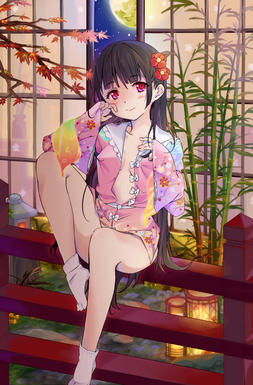 bottomless houraisan_kaguya motiking no_bra touhou