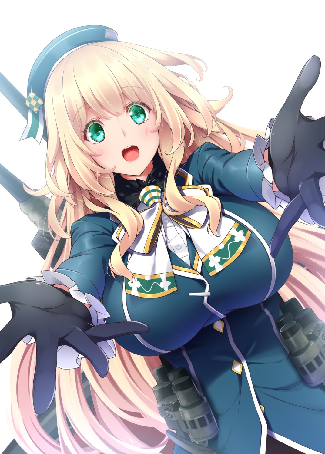 atago_(kancolle) kantai_collection midoriiro_no_shinzou uniform weapon