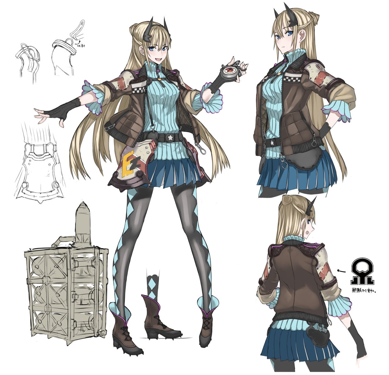 character_design heels honjou_raita pantyhose rayleigh_miller senjou_no_valkyria_4 sketch