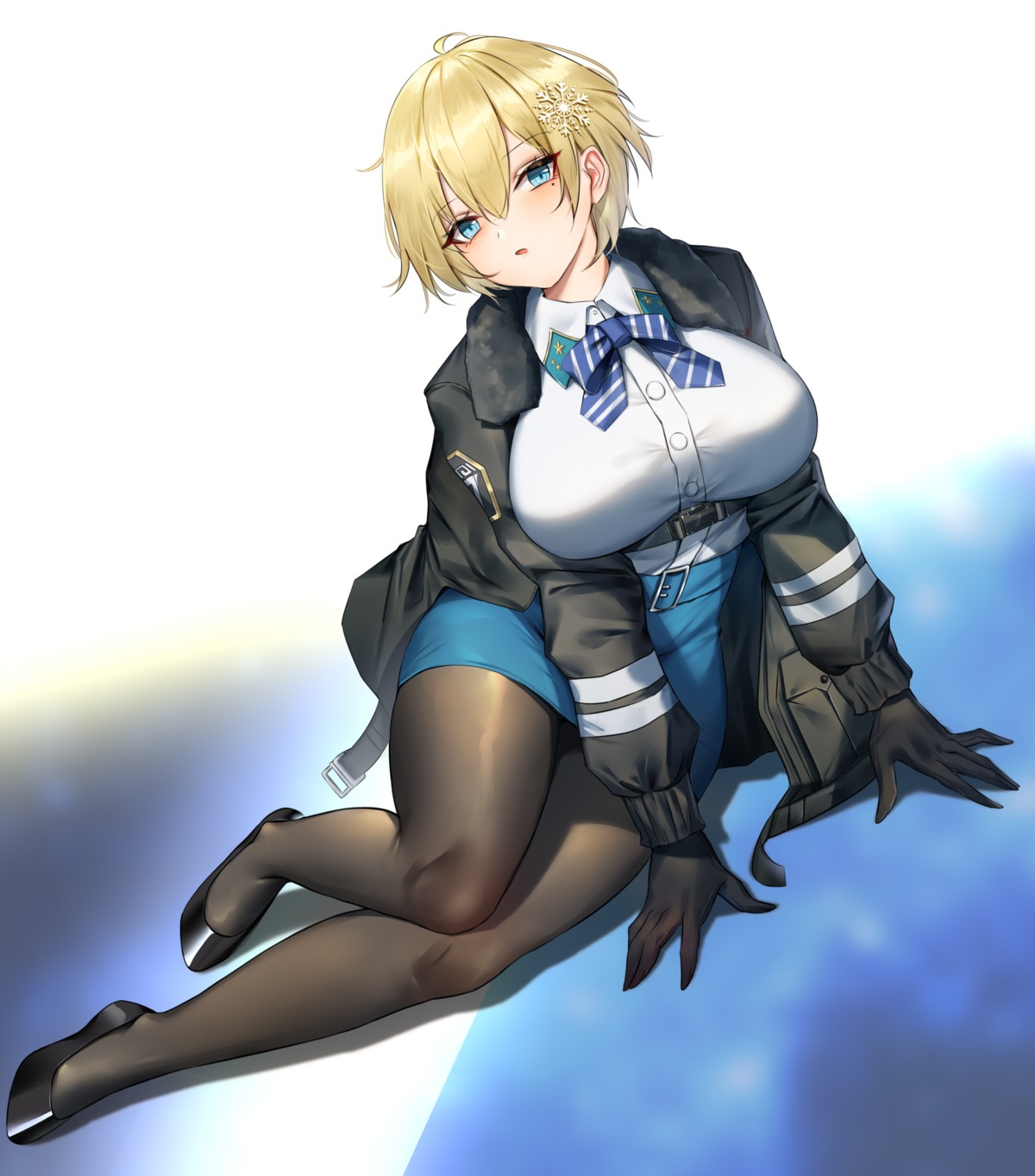 artist_revision girls_frontline pantyhose uniform vsk-94_(girls_frontline) wu_ganlan_cai