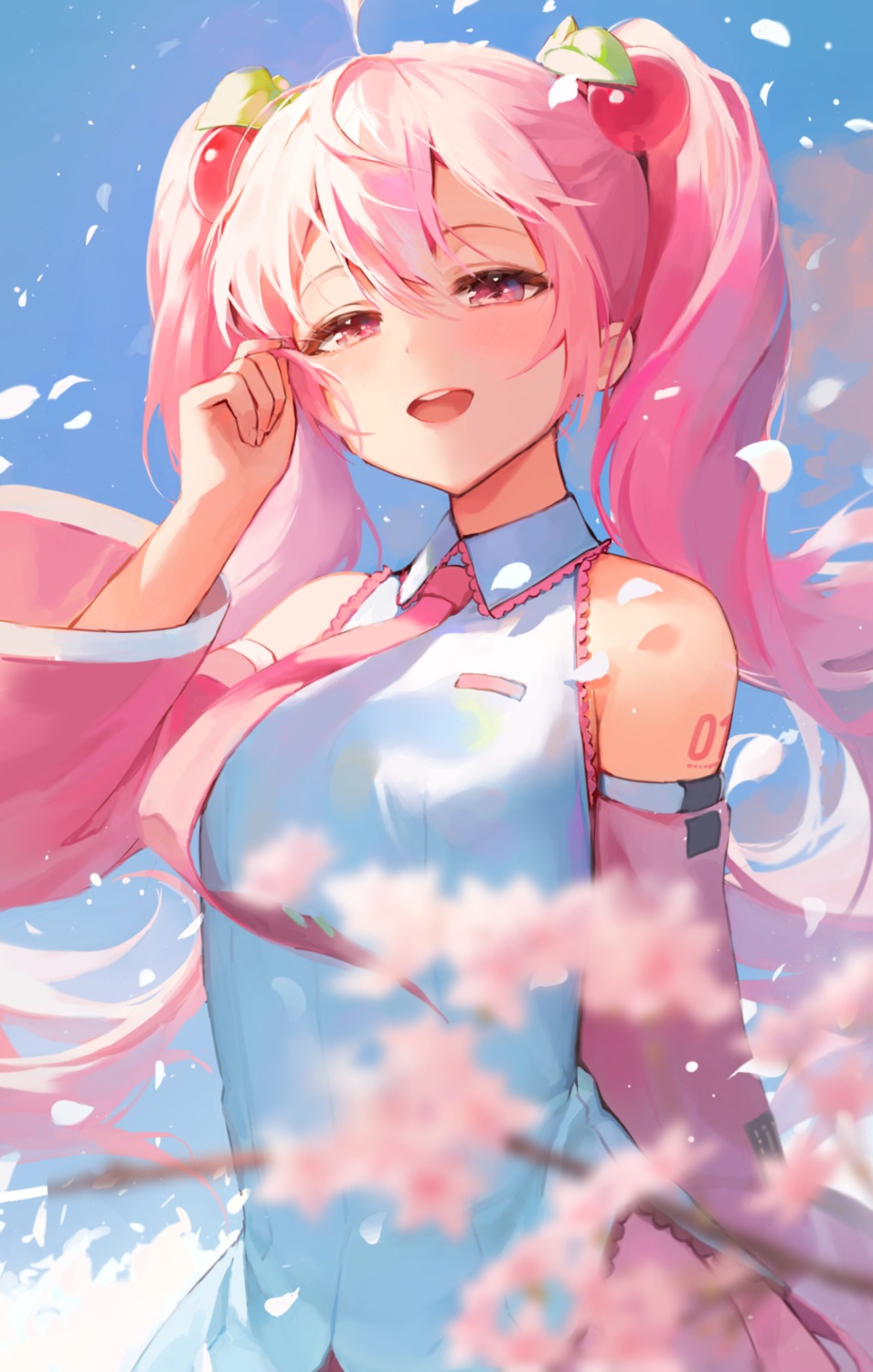 eso_(toory) hatsune_miku sakura_miku tattoo vocaloid