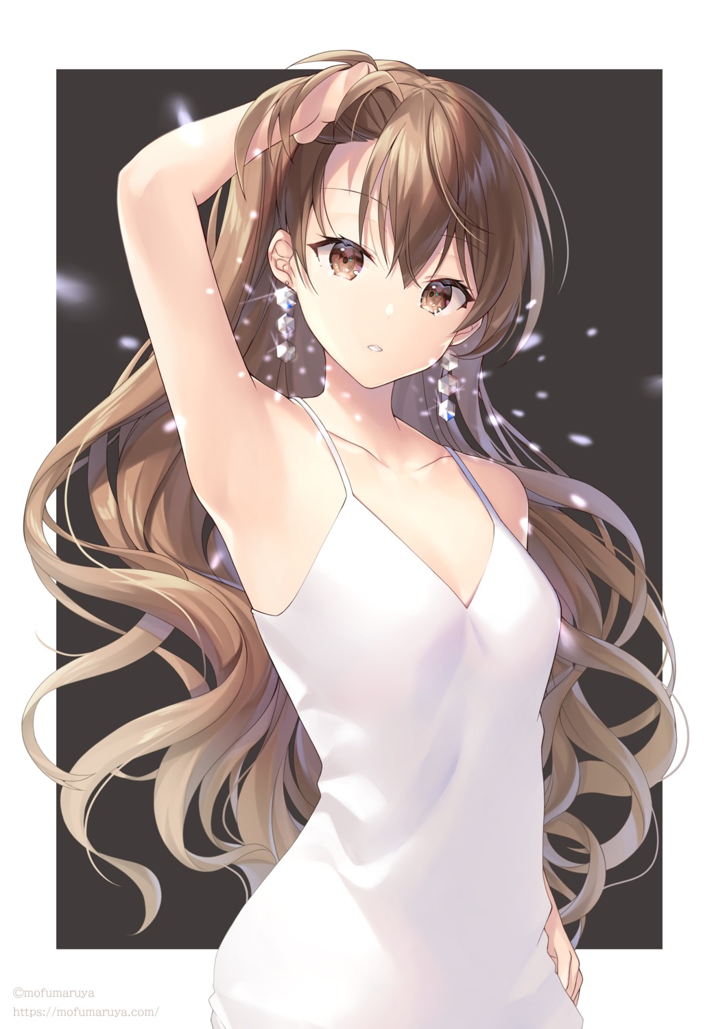 cleavage dress kagachi_saku no_bra