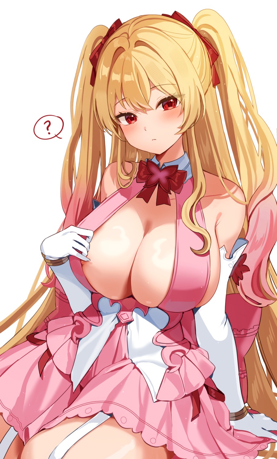 areola dress hiyono's_character no_bra sayan undressing