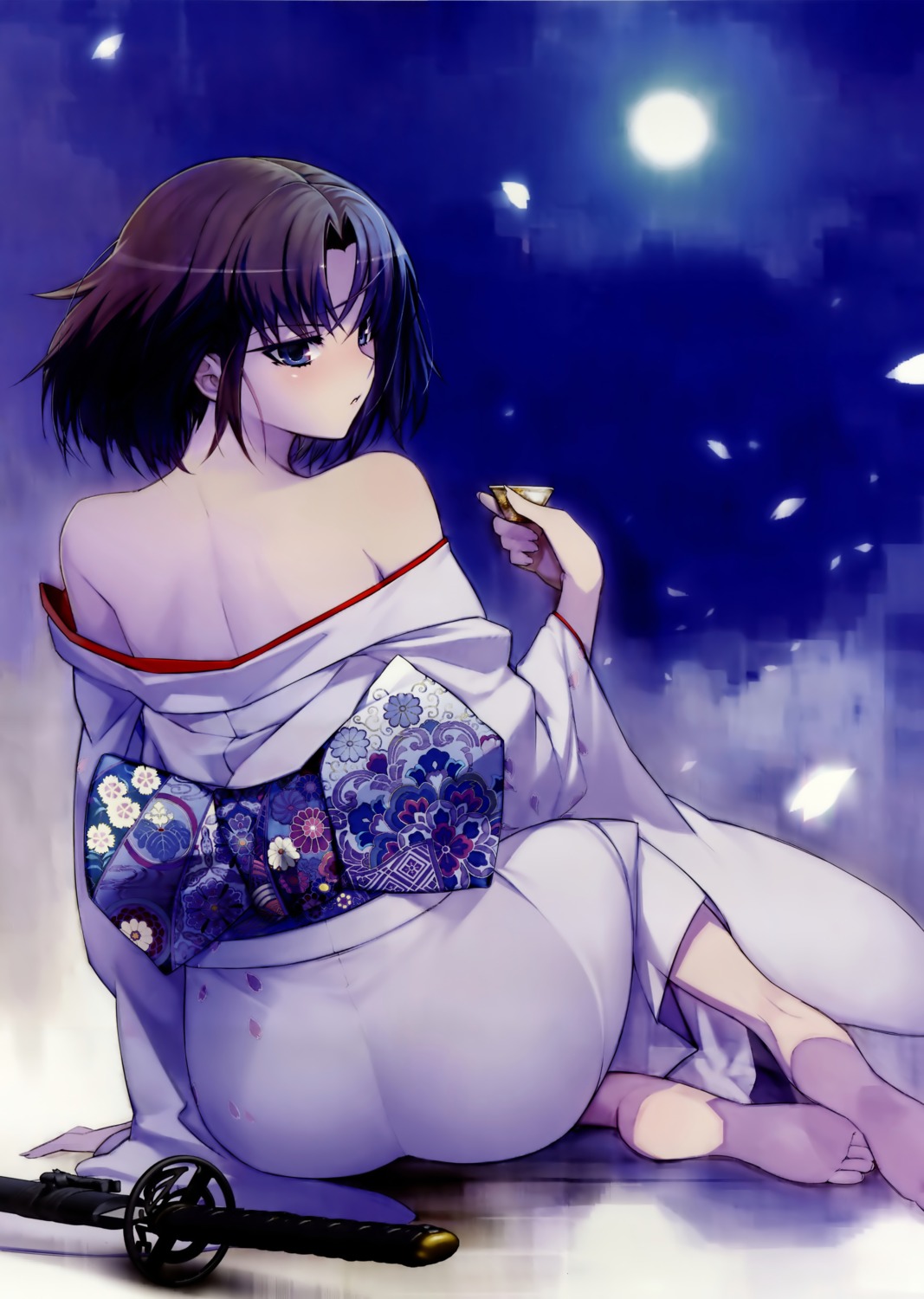 kara_no_kyoukai kimono namaniku_atk ryougi_shiki sword type-moon