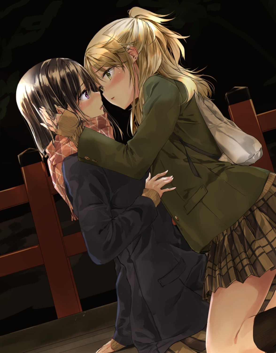 aihara_mei aihara_yuzu_(citrus) citrus_(manga) fujisaki_ribbon seifuku yuri