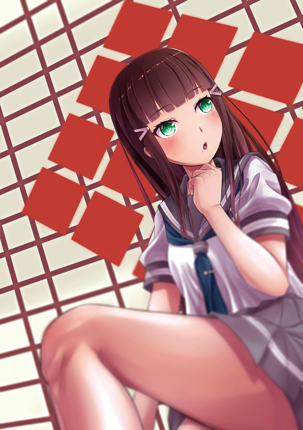 kurosawa_dia love_live!_sunshine!! menon_(diarilm) seifuku skirt_lift