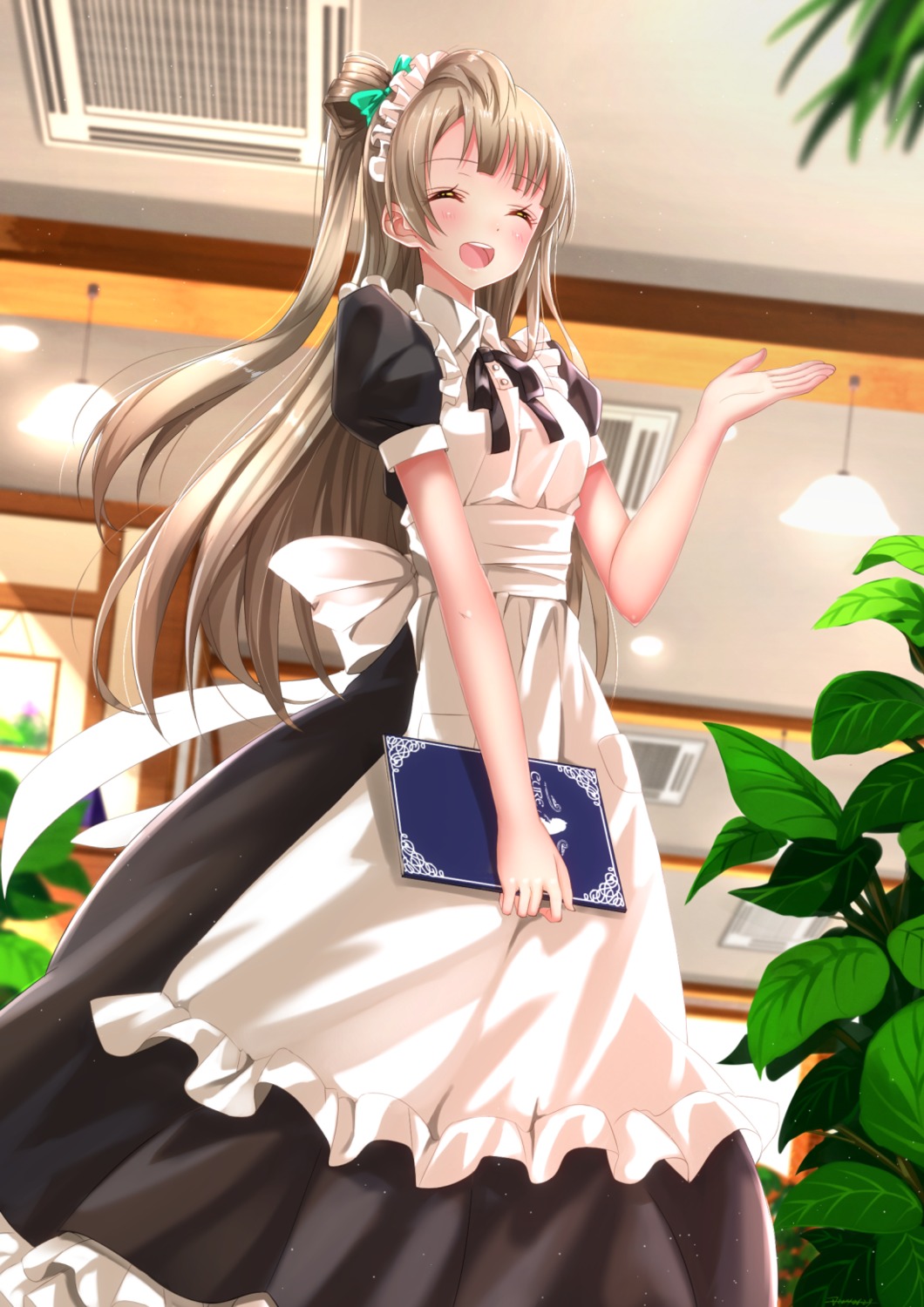 love_live! minami_kotori swordsouls waitress