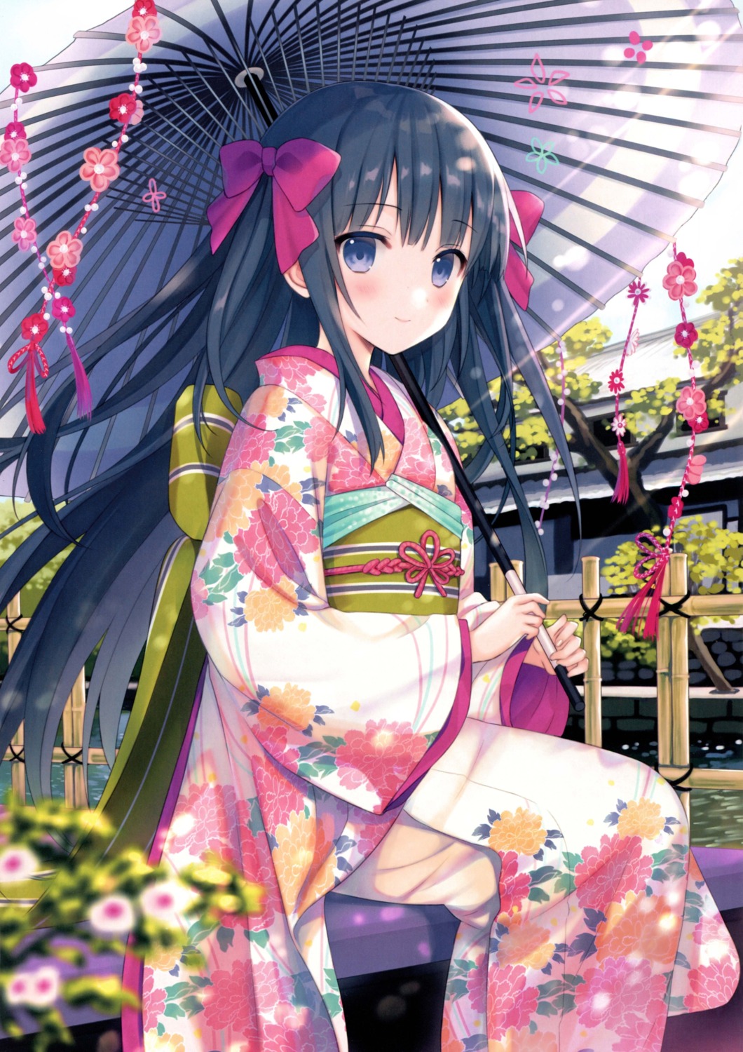 kimono umbrella yuuki_rika