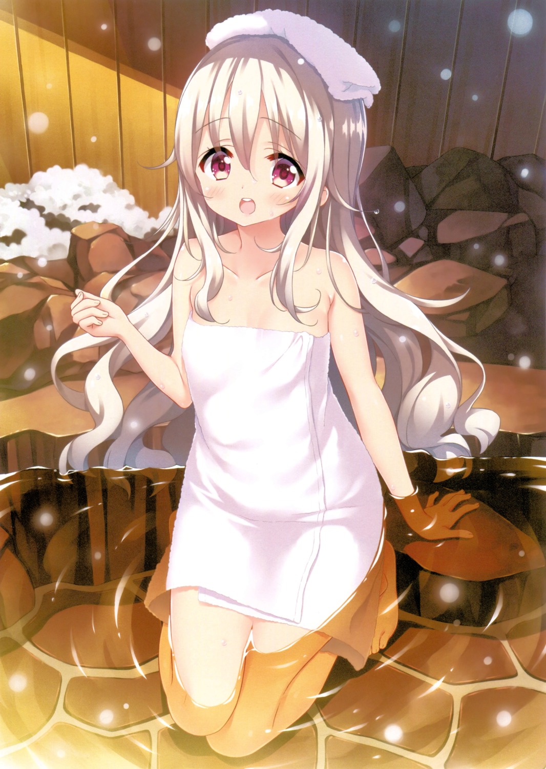 munyuu onsen screening towel wet