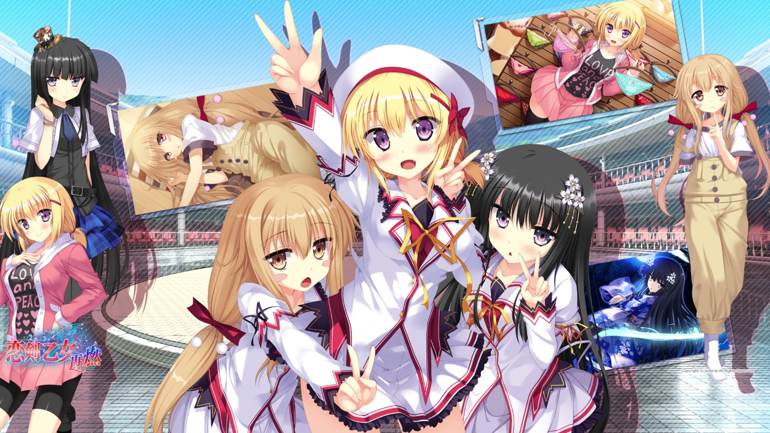 chiyoda_mari eufonie game-style ichikura_chiharu koiken_otome koiken_otome_revive minato_shiho seifuku tateha wallpaper