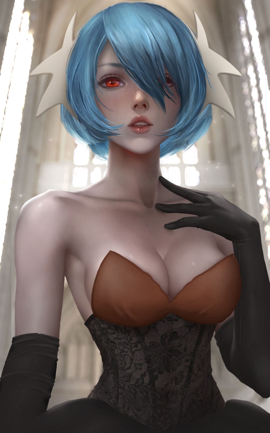 anthropomorphization dress gardevoir logan_cure no_bra pokemon pokemon_xy