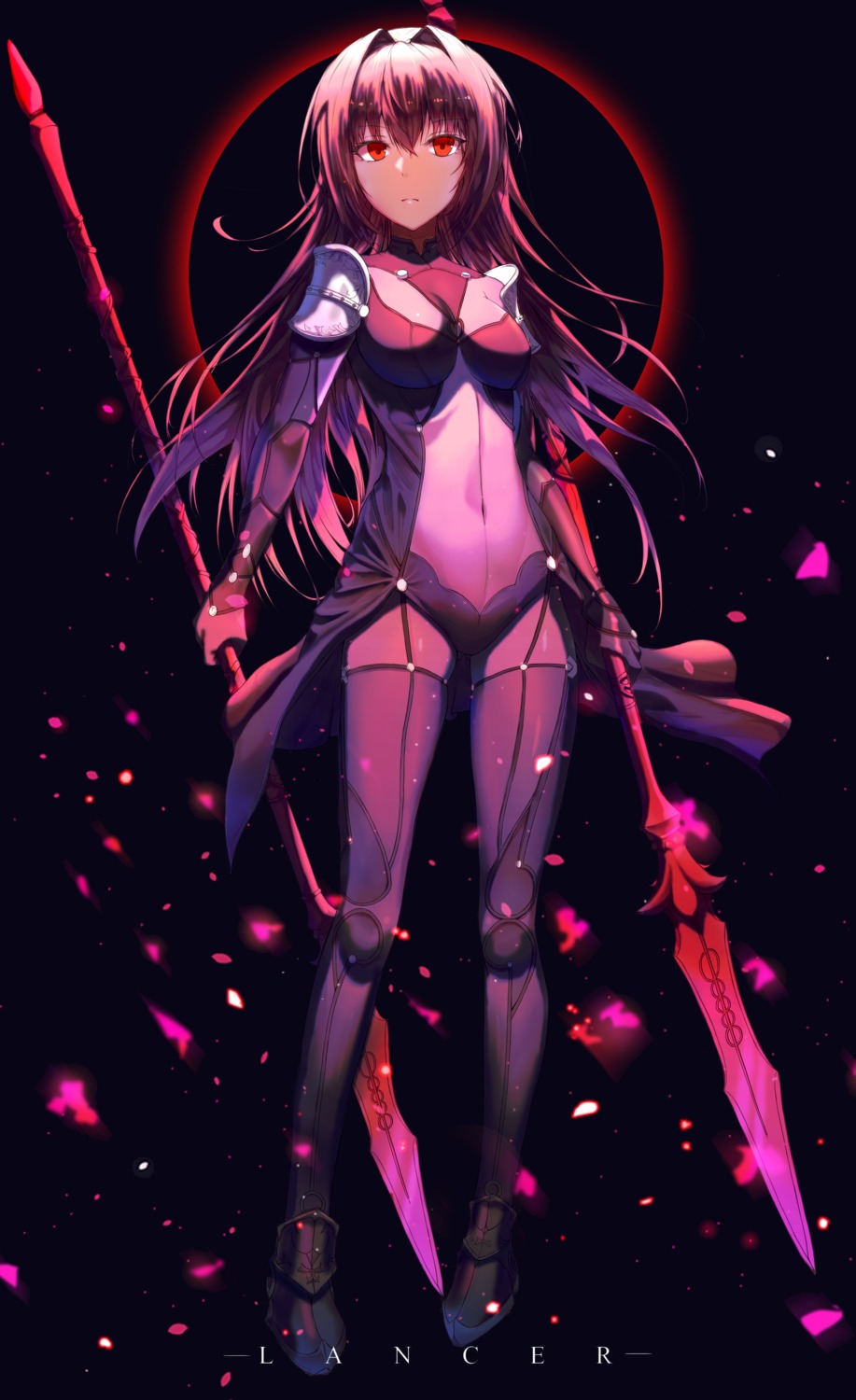 armor fate/grand_order neon_(hhs9444) scathach_(fate/grand_order) stockings thighhighs weapon