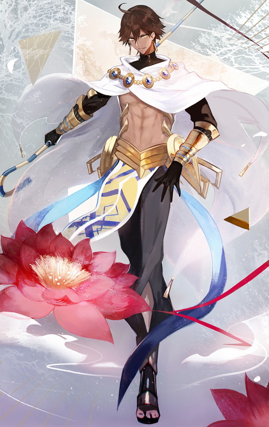 fate/grand_order fate/prototype fate/prototype:_fragments_of_blue_and_silver fate/stay_night juexing_(moemoe3345) male ramesses_ii rider_(fate/prototype_fragments)