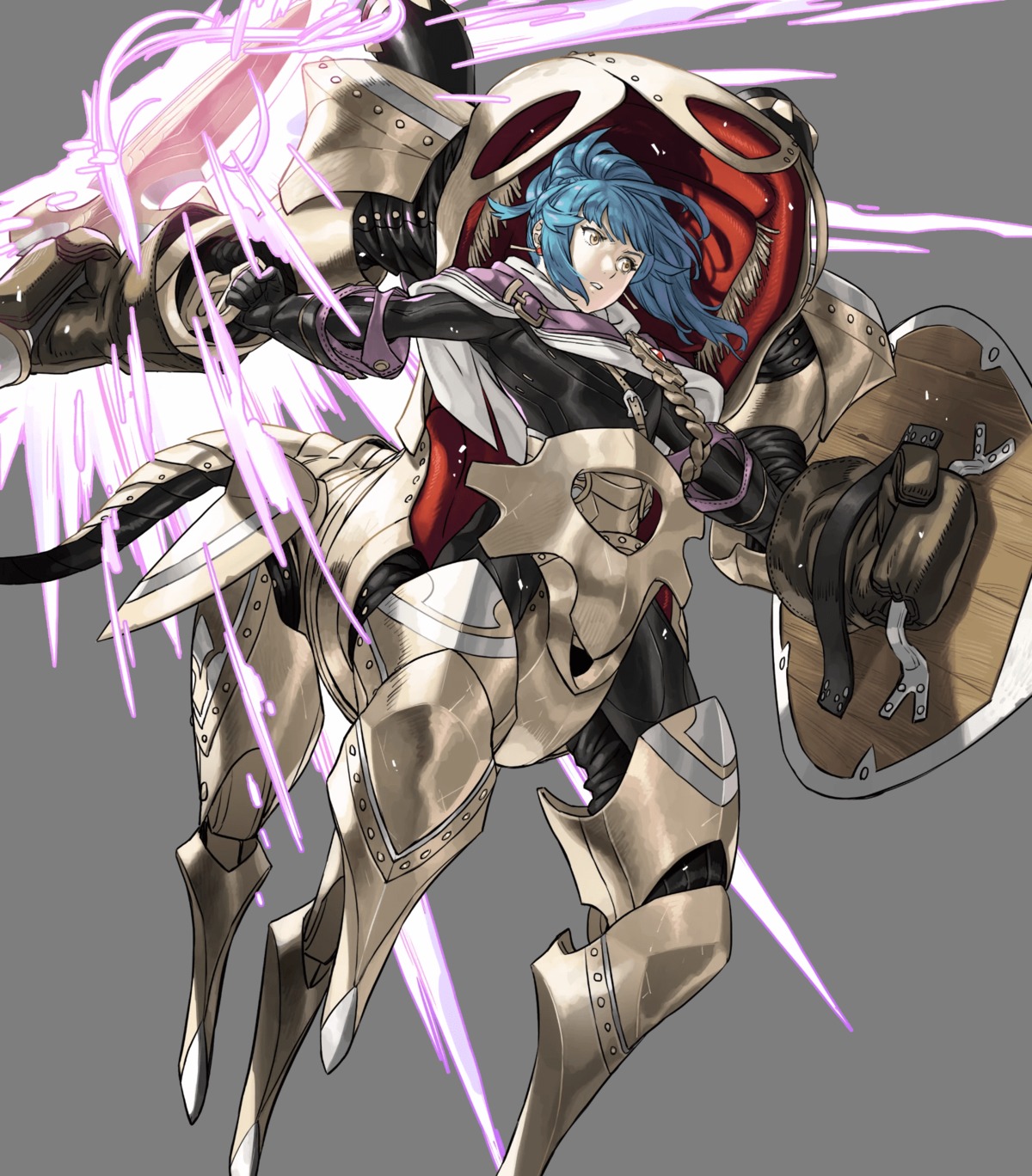 nintendo kozaki yuusuke fire emblem fire emblem heroes reginn armor mecha  musume monster girl sword tail | #715458 | yande.re