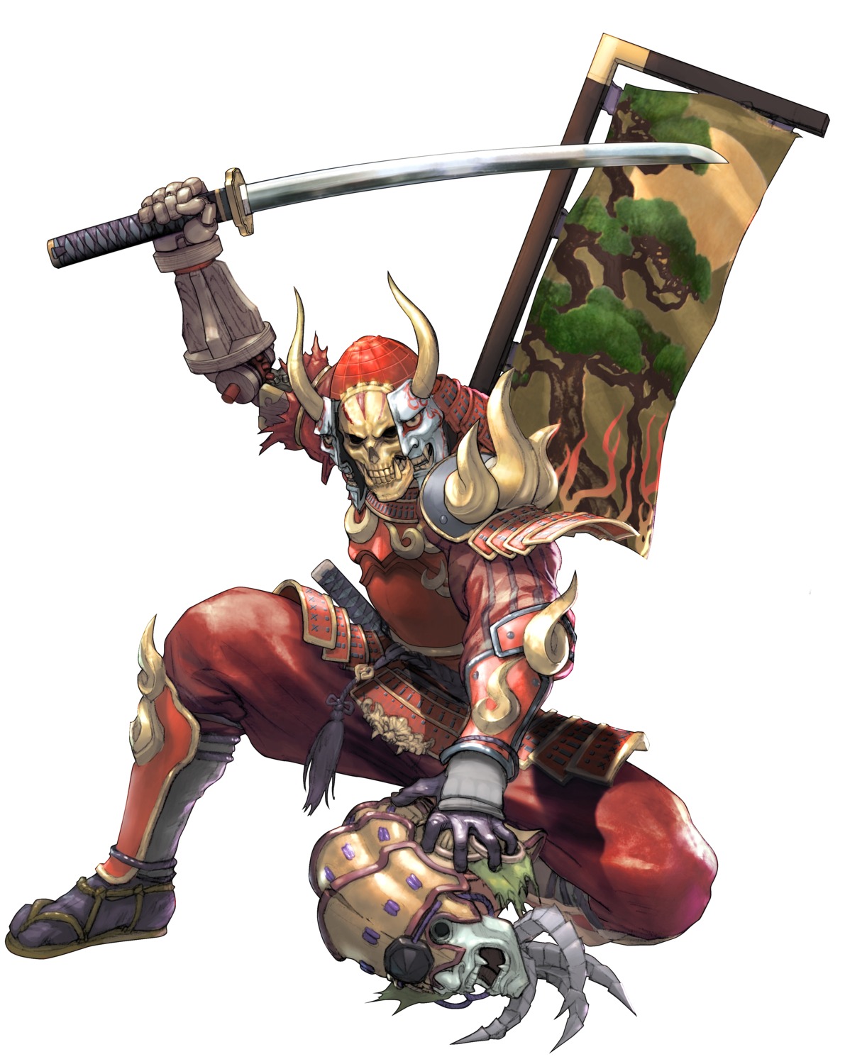armor male soul_calibur soul_calibur_v sword weapon yoshimitsu
