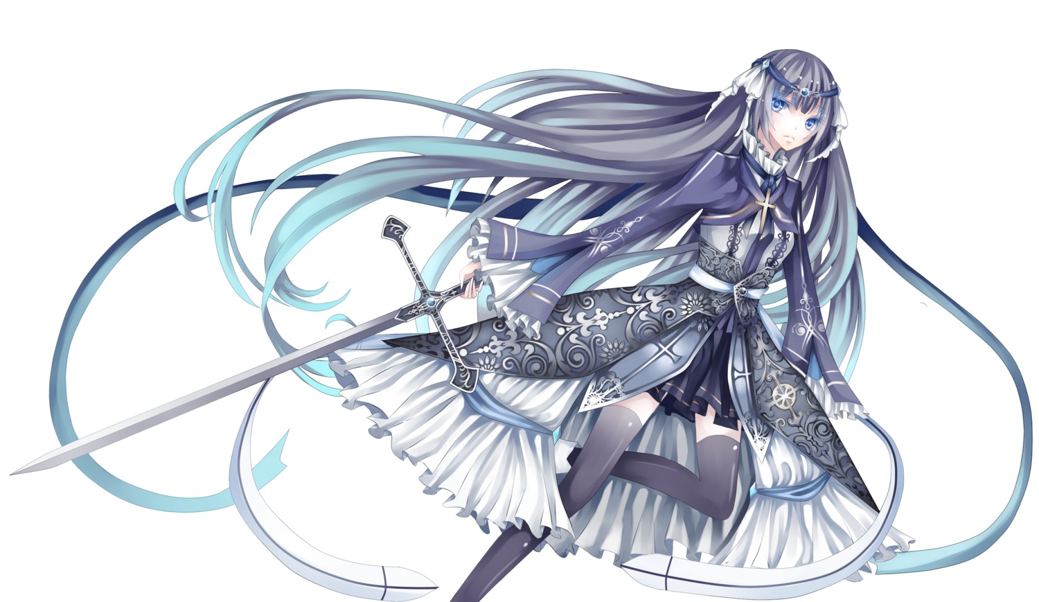 dress stari sword thighhighs