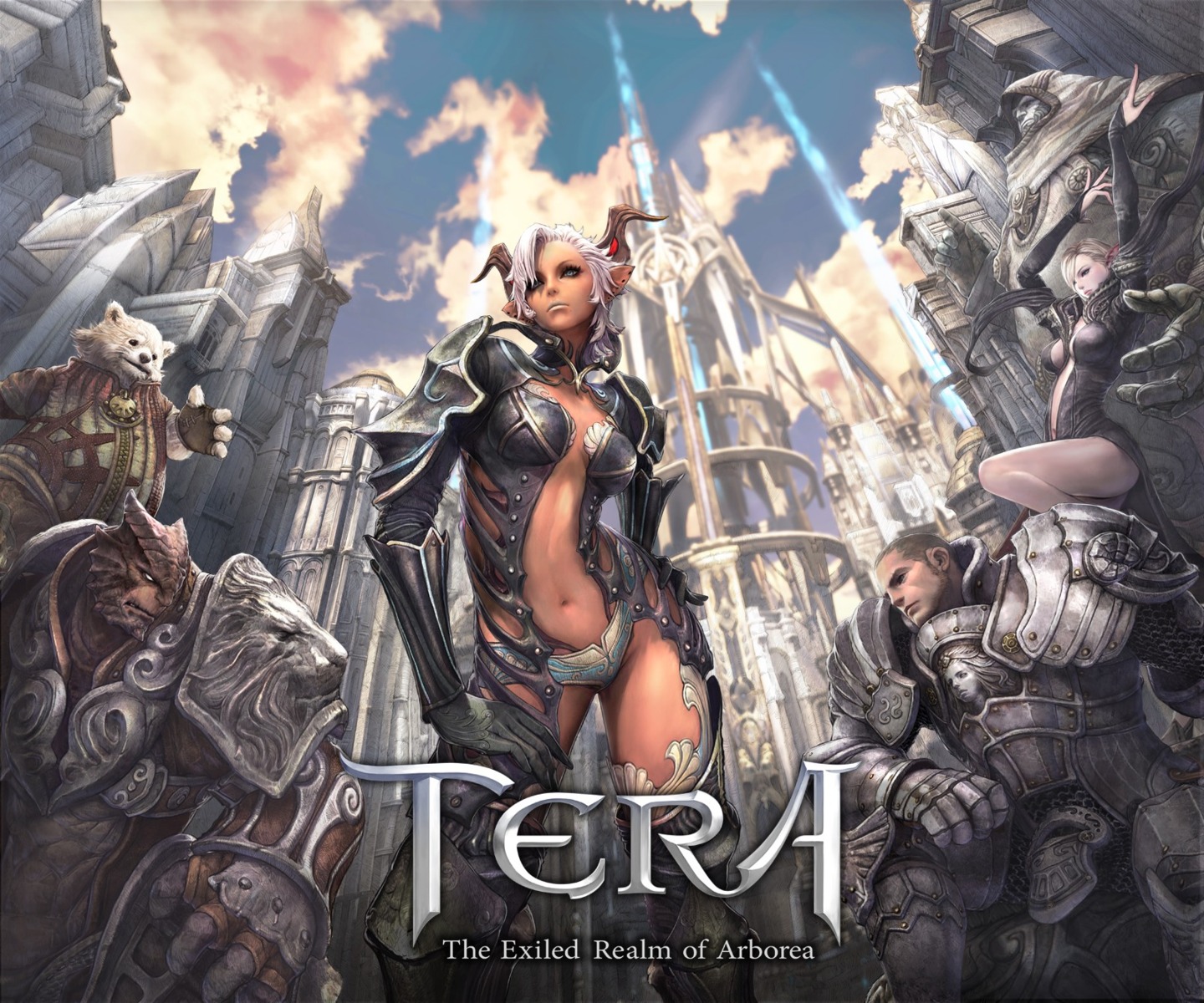 armor cleavage tera_online thighhighs