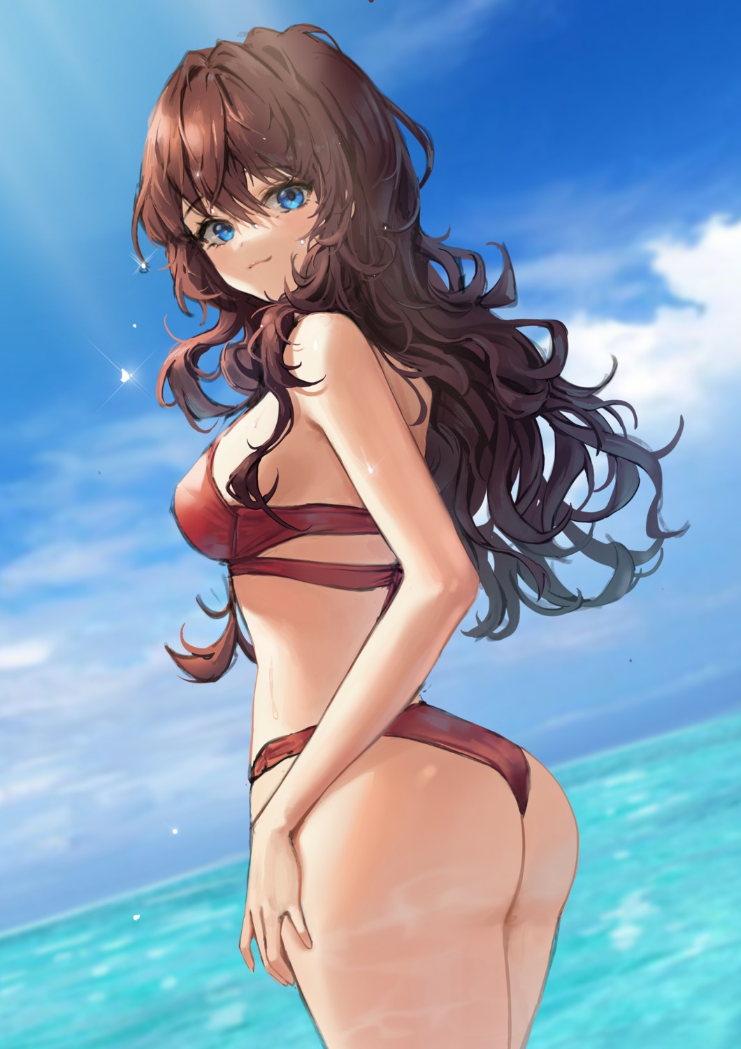 ass bra ichinose_shiki pantsu the_idolm@ster the_idolm@ster_cinderella_girls xi_xeong