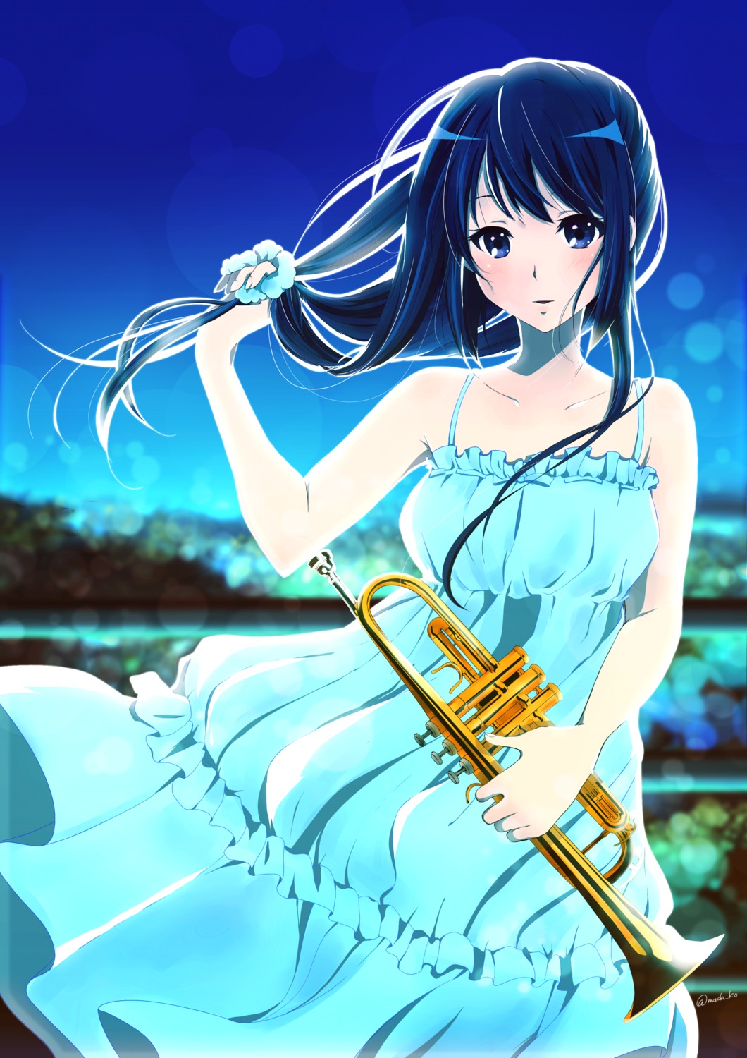 dress hare_(hal0331) hibike!_euphonium kousaka_reina summer_dress