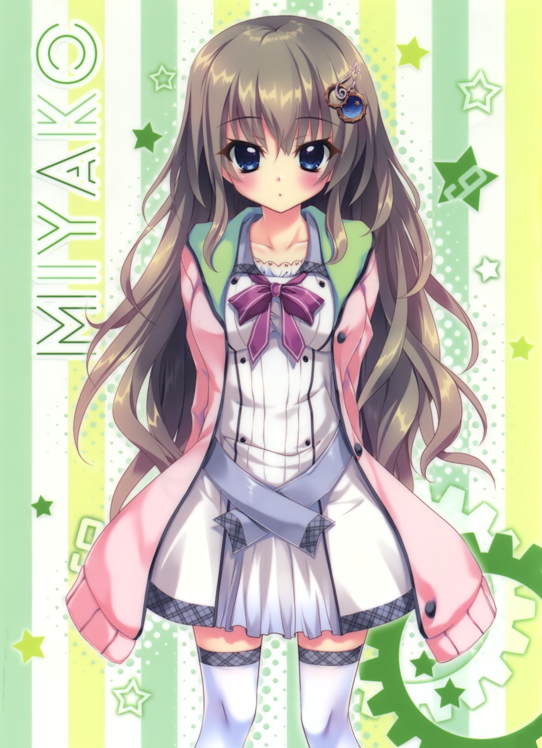 9_-nine- 9_-nine-_kokonotsu_kokonoka_kokonoiro izumi_tsubasu kujou_miyako palette seifuku thighhighs