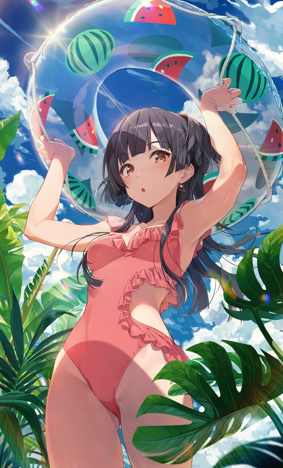 joey_koguma mayuzumi_fuyuko swimsuits the_idolm@ster the_idolm@ster_shiny_colors