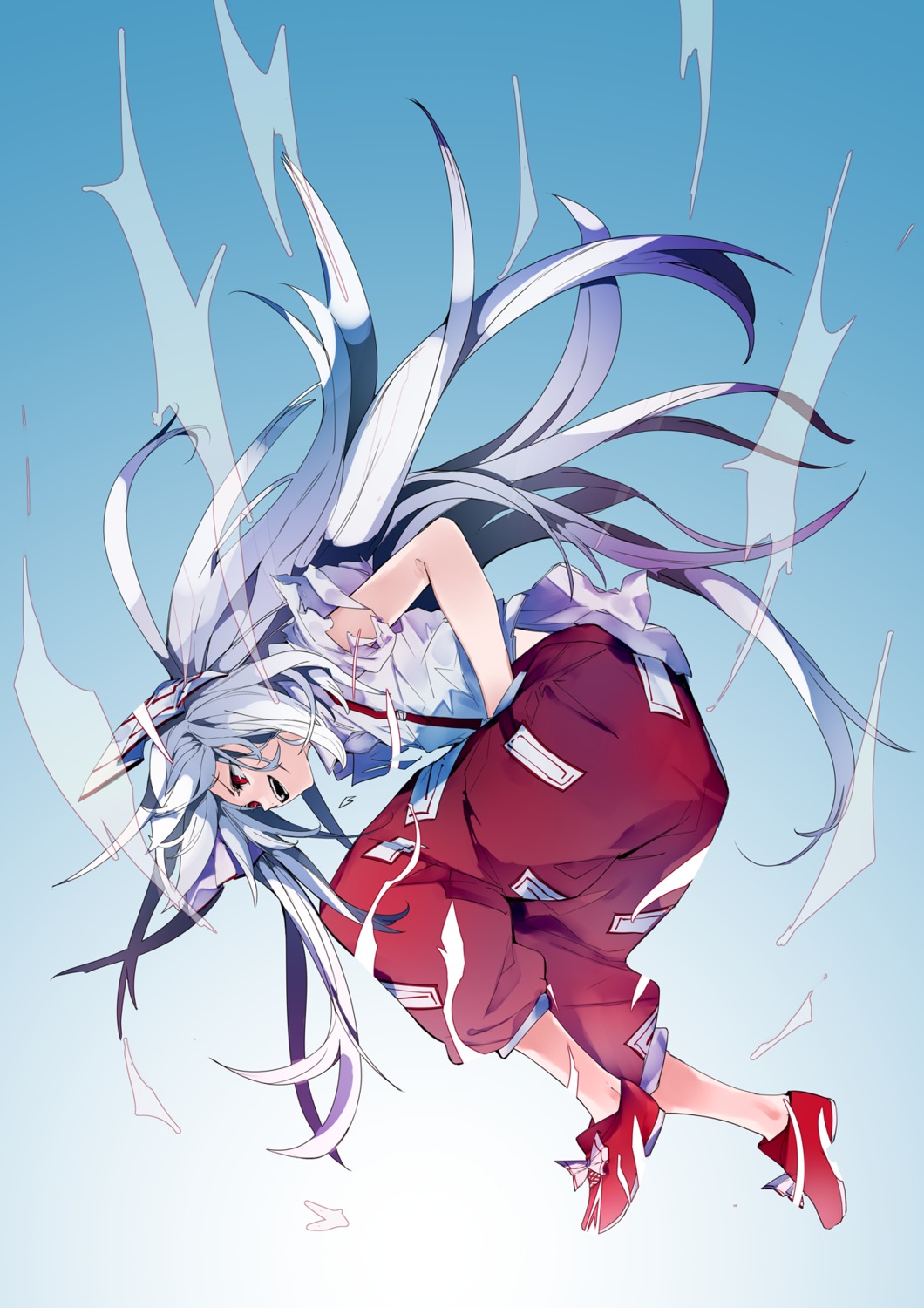 fujiwara_no_mokou ikurauni touhou