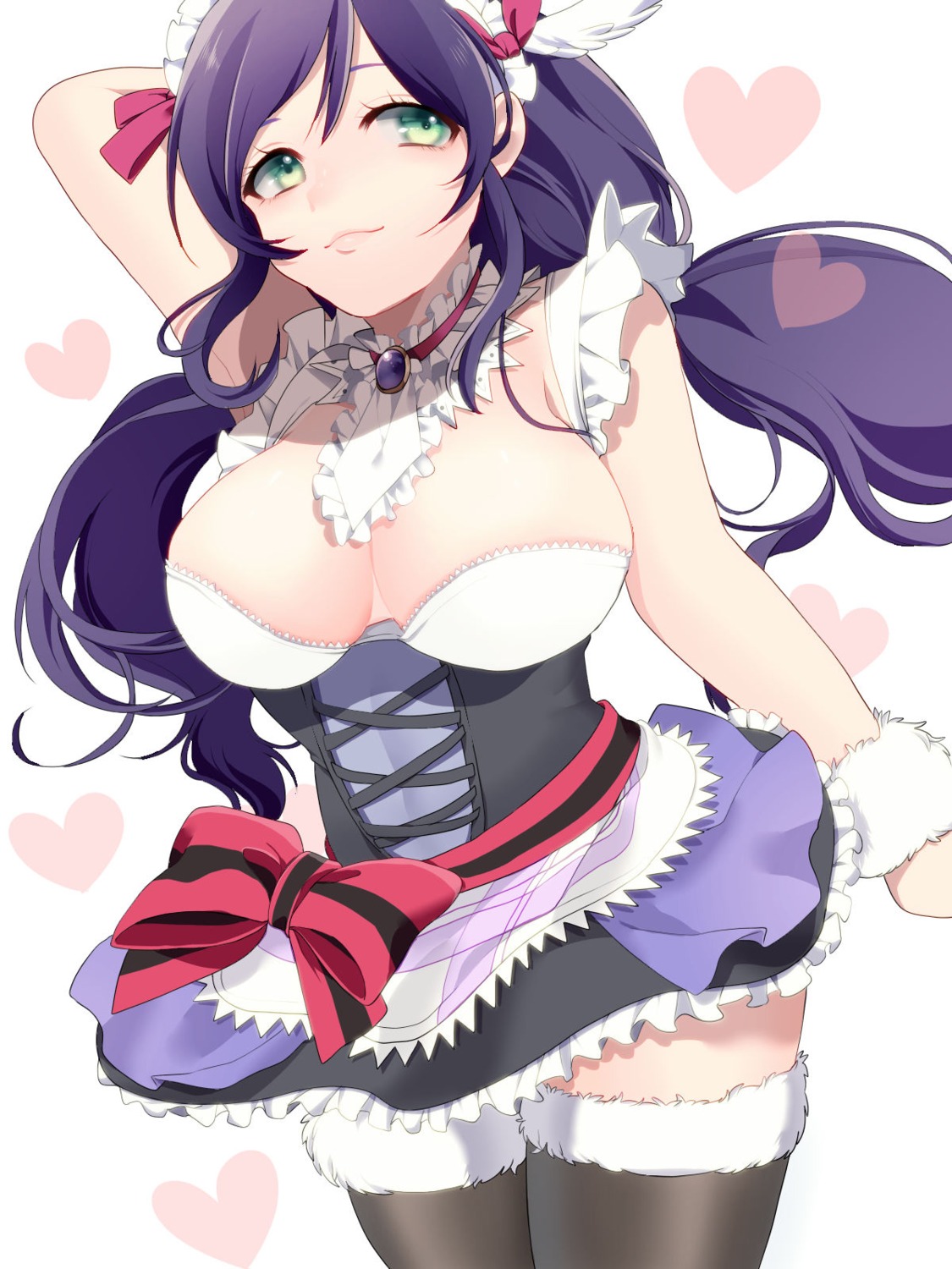 cleavage love_live! mihatarou thighhighs toujou_nozomi