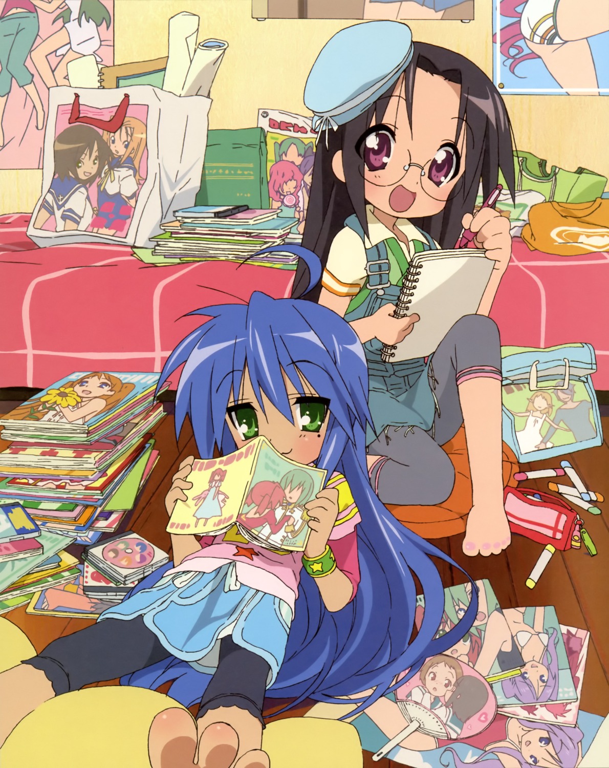 izumi_konata lucky_star nishiya_futoshi tamura_hiyori