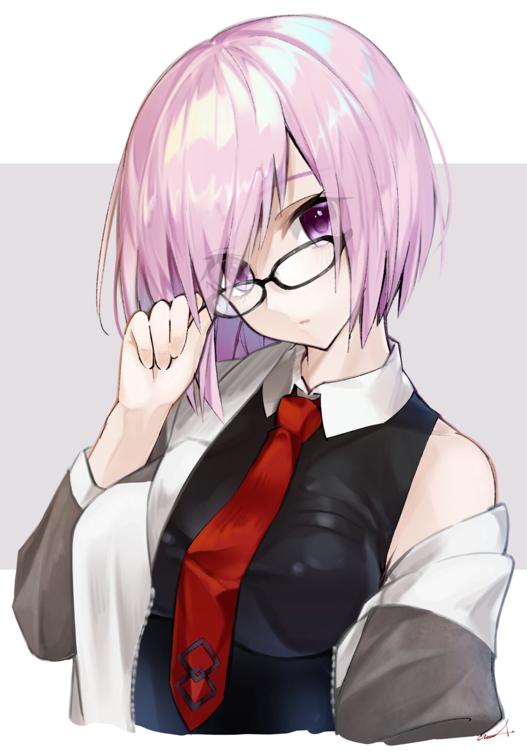 fate/grand_order mash_kyrielight megane utayoi_(umakatare)