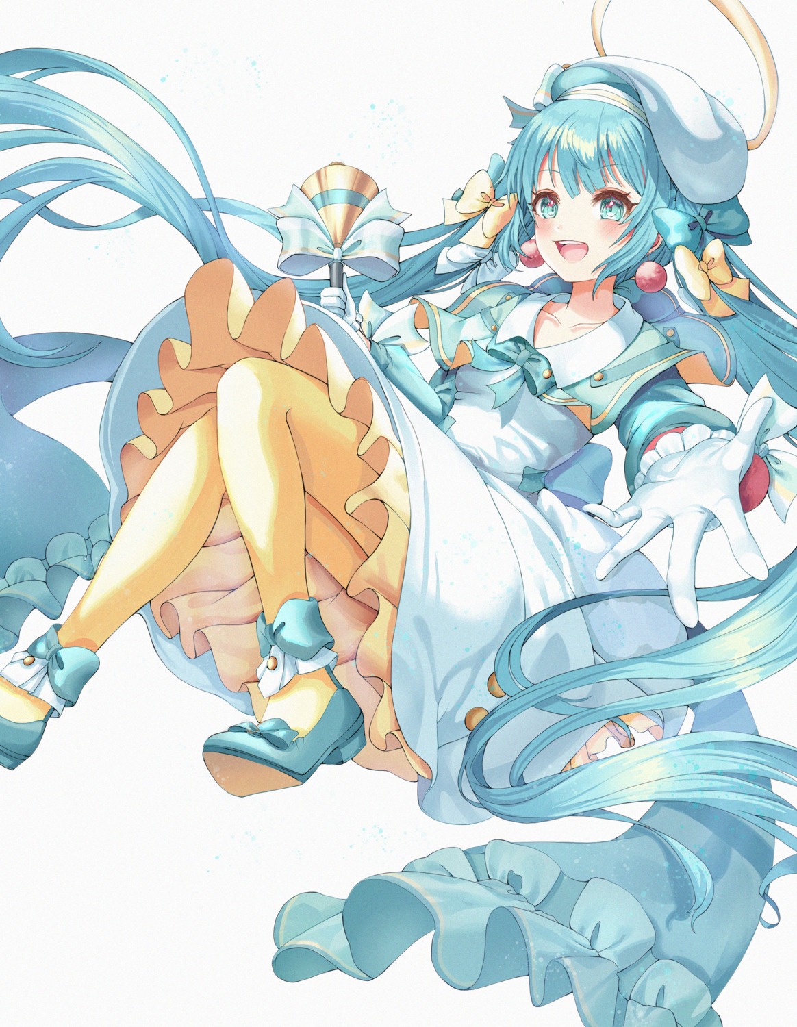 dress hatsune_miku kinyouny pantyhose skirt_lift vocaloid