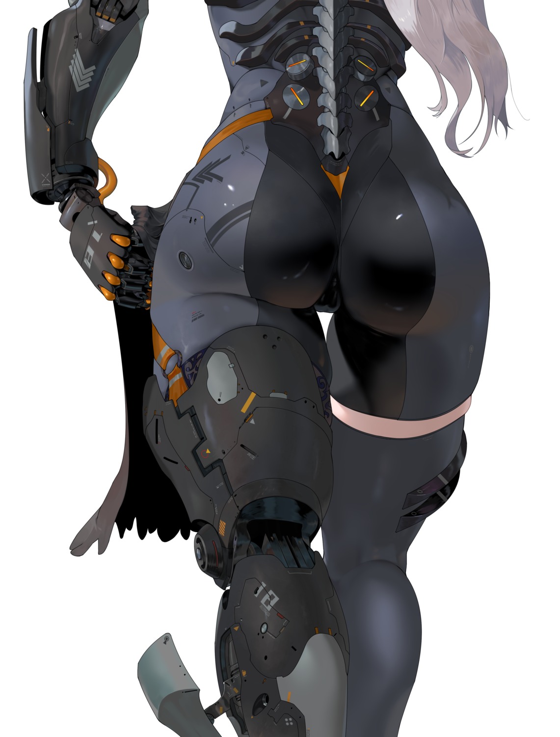 ass mecha_musume thighhighs yunimaru