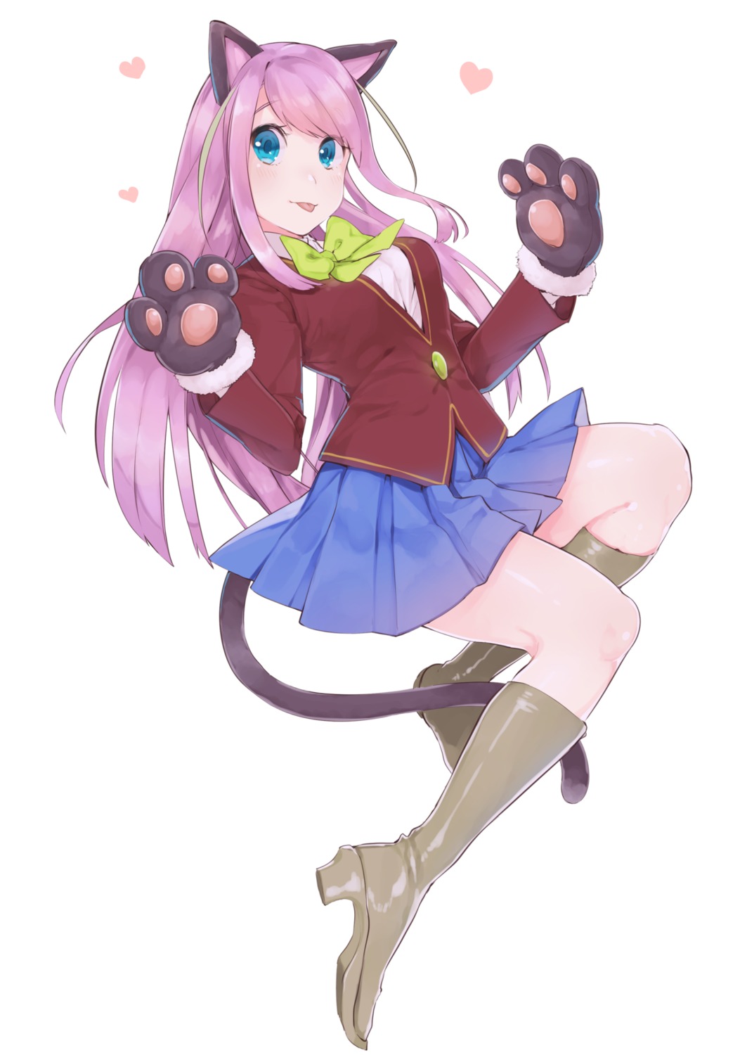 animal_ears hashimoto_nyaa heels mayuri_kaichou nekomimi osomatsu-san seifuku tail