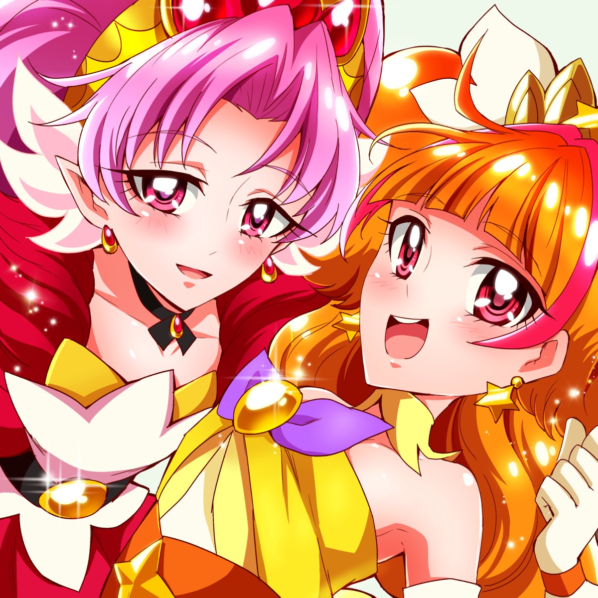 akagi_towa amanogawa_kirara go!_princess_precure pointy_ears precure sharumon