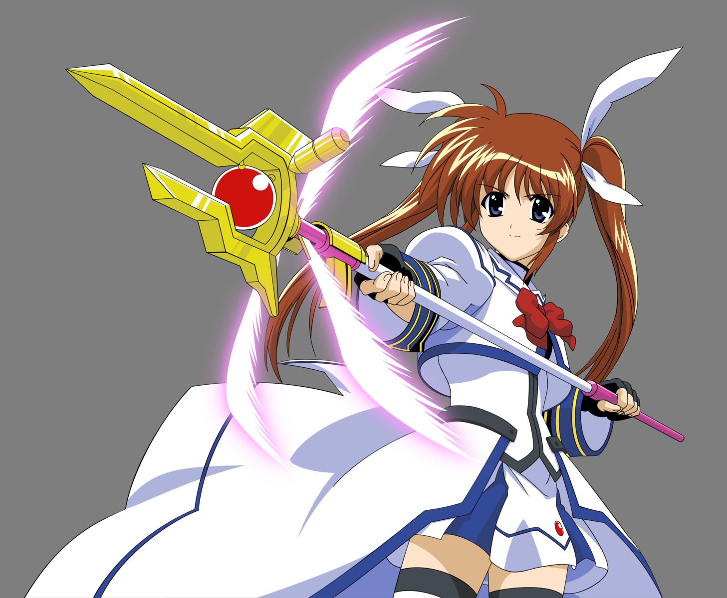 mahou_shoujo_lyrical_nanoha mahou_shoujo_lyrical_nanoha_strikers takamachi_nanoha transparent_png vector_trace wings