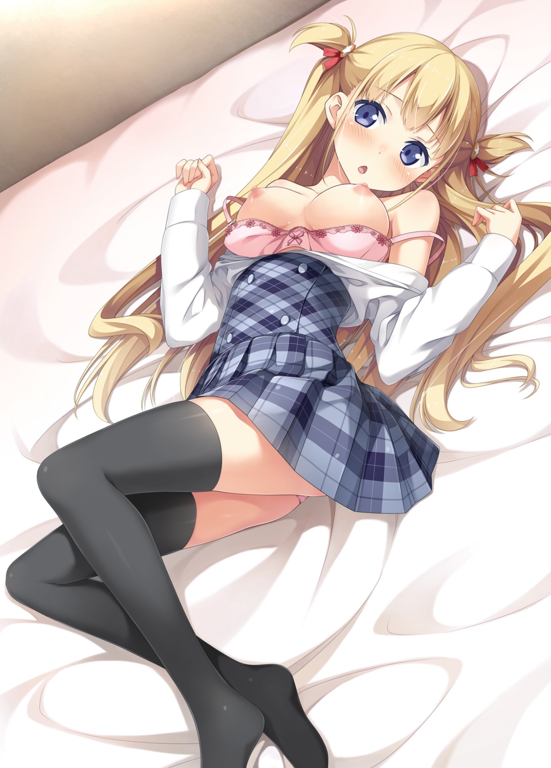 alice_third_macy bra digital_version kantoku koi_suru_kanojo_no_bukiyou_na_butai nipples pantsu possible_duplicate thighhighs