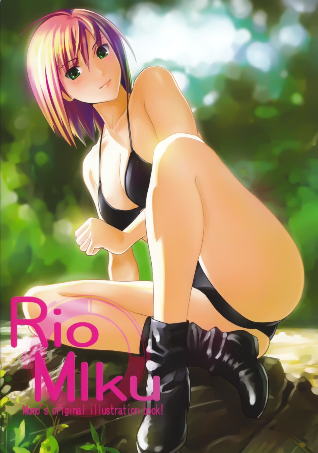 bikini momo_no_page momose_hisashi rio super_blackjack swimsuits